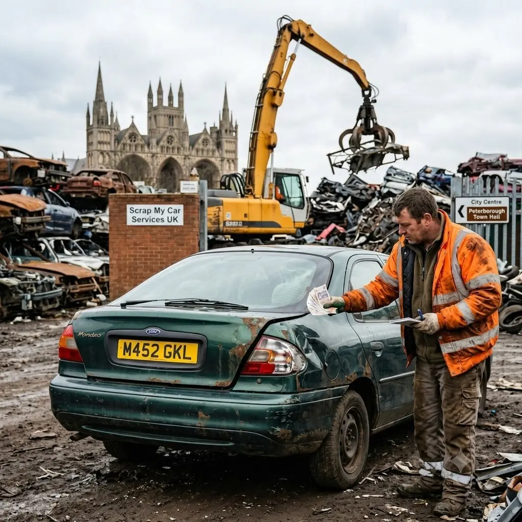 Peterbough Car Scarping Location