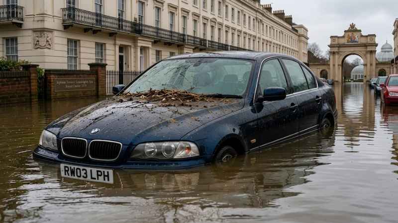 Flood Damaged car